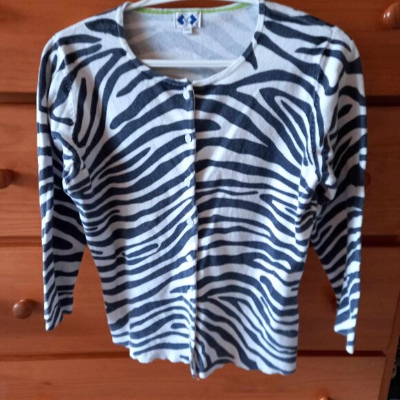 Zebra print cardigan - size Medium - Picture 5 of 5